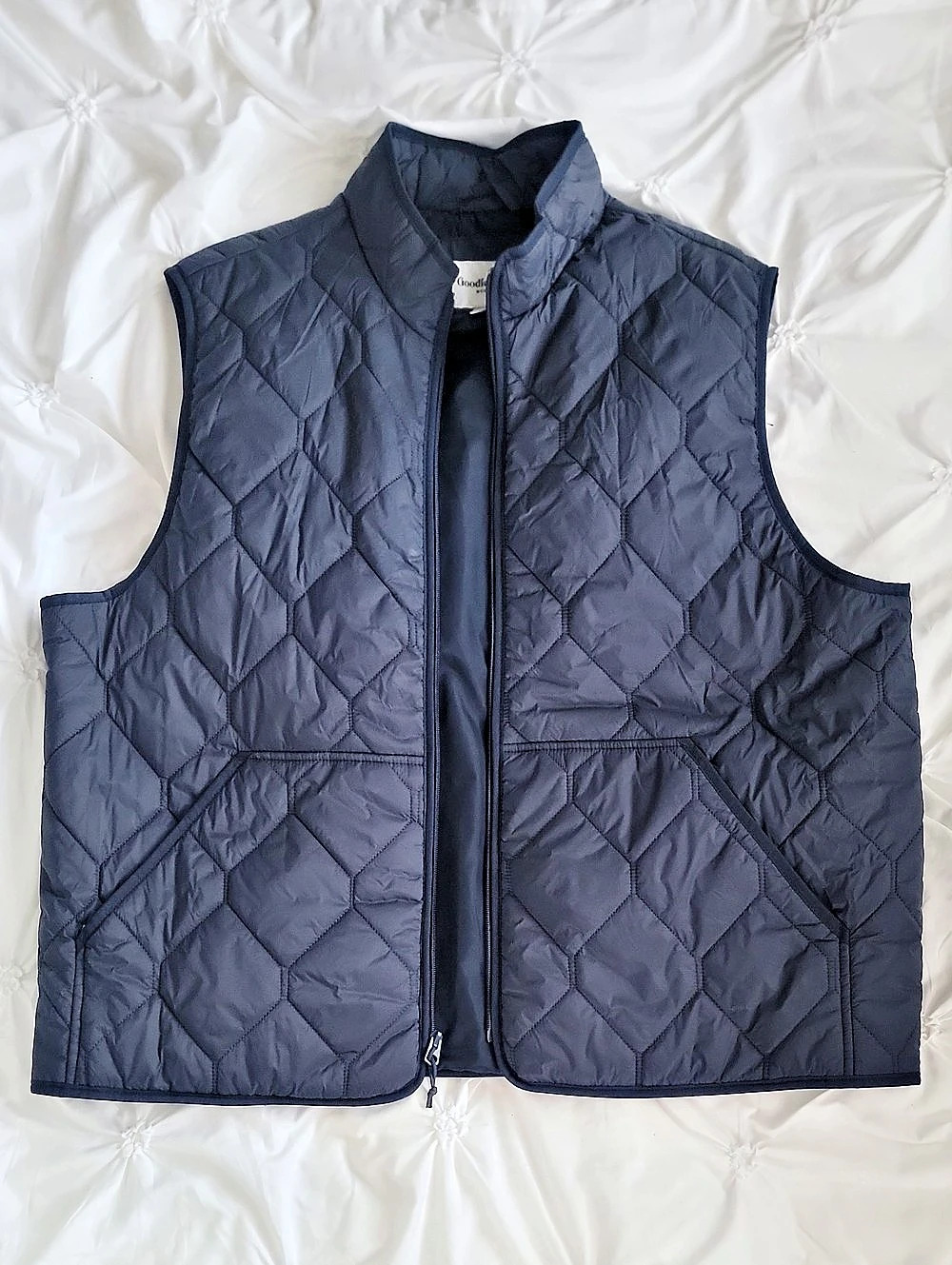 Goodfellow & Co Men's Comfort Quilted Vest Blue XXL